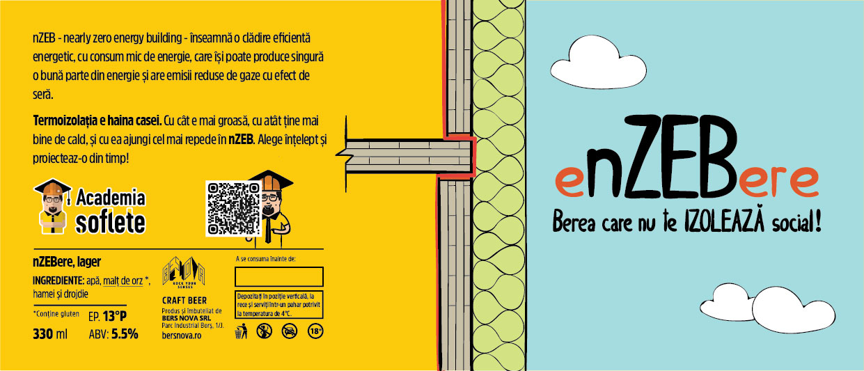 nZEB beer label, standard edition 1