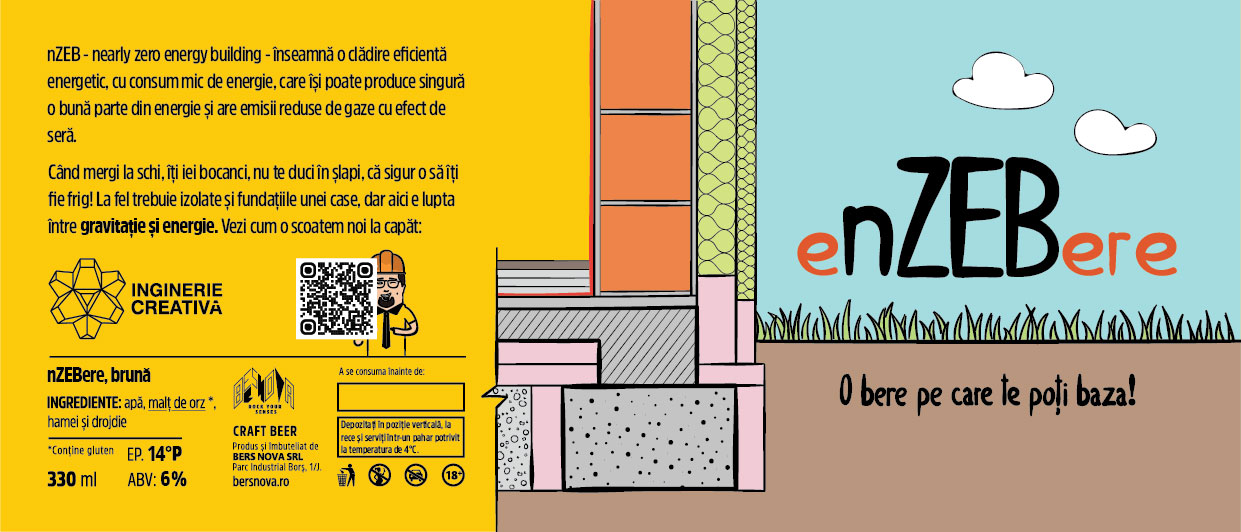 nZEB beer label, standard edition 2