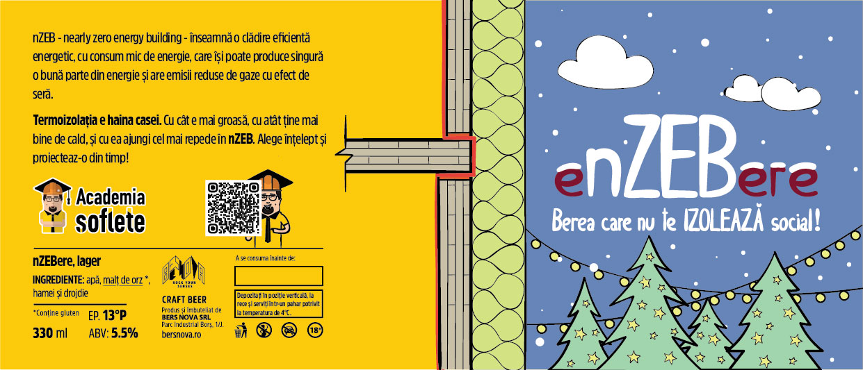 nZEB beer label, winter edition 1