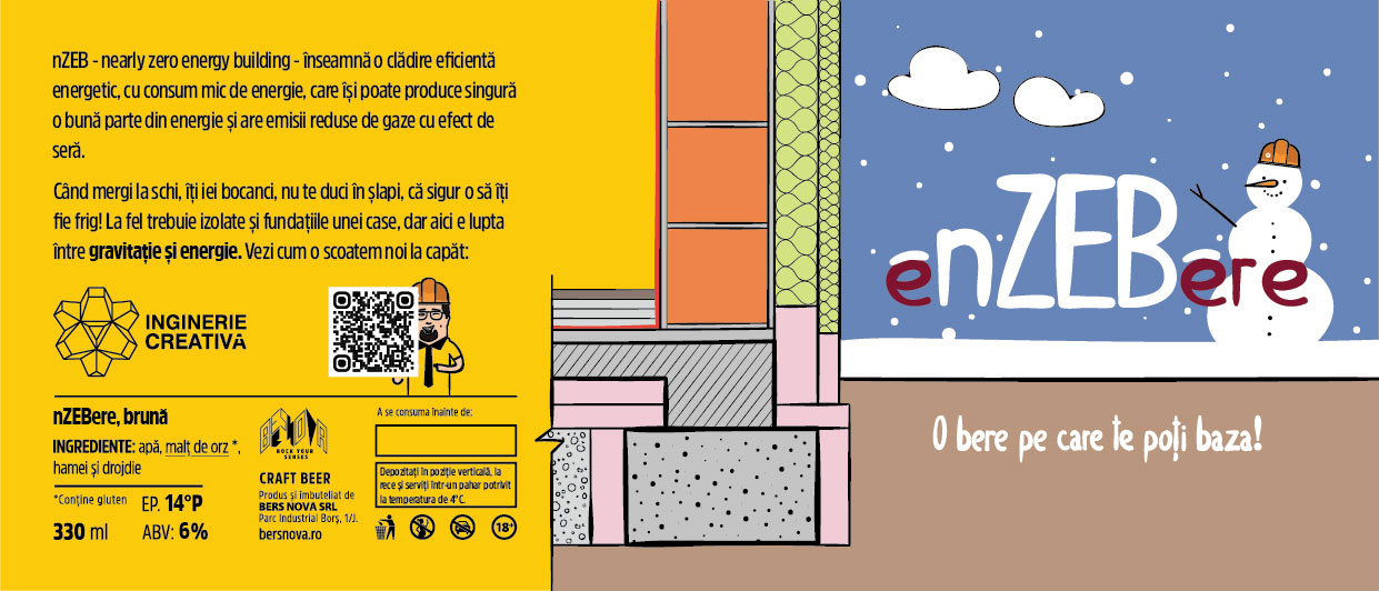 nZEB beer label, winter edition 2