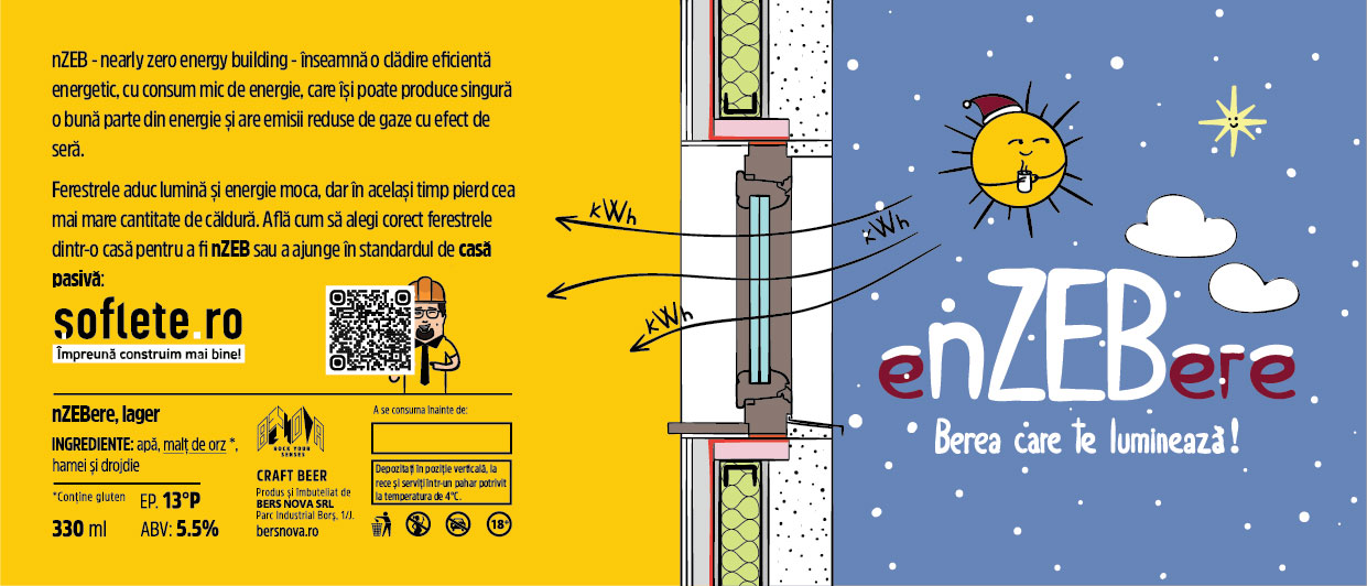 nZEB beer label, winter edition 3